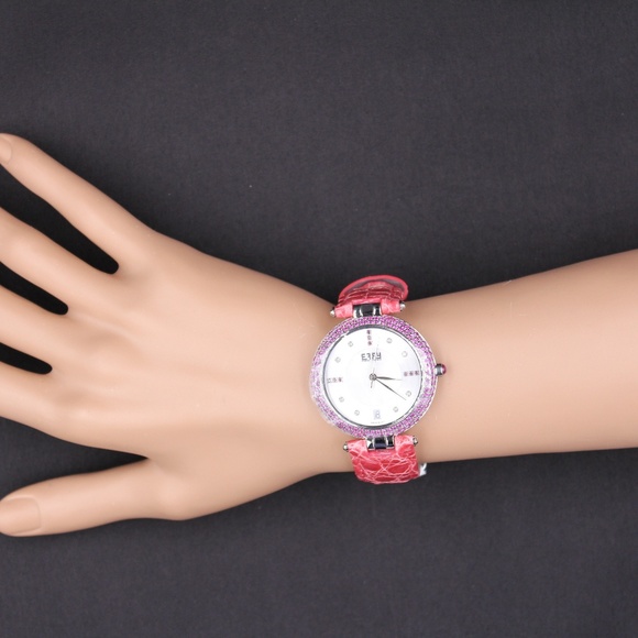 Pink Sapphire Diamond 2.52 Tcw. Luxury Watch